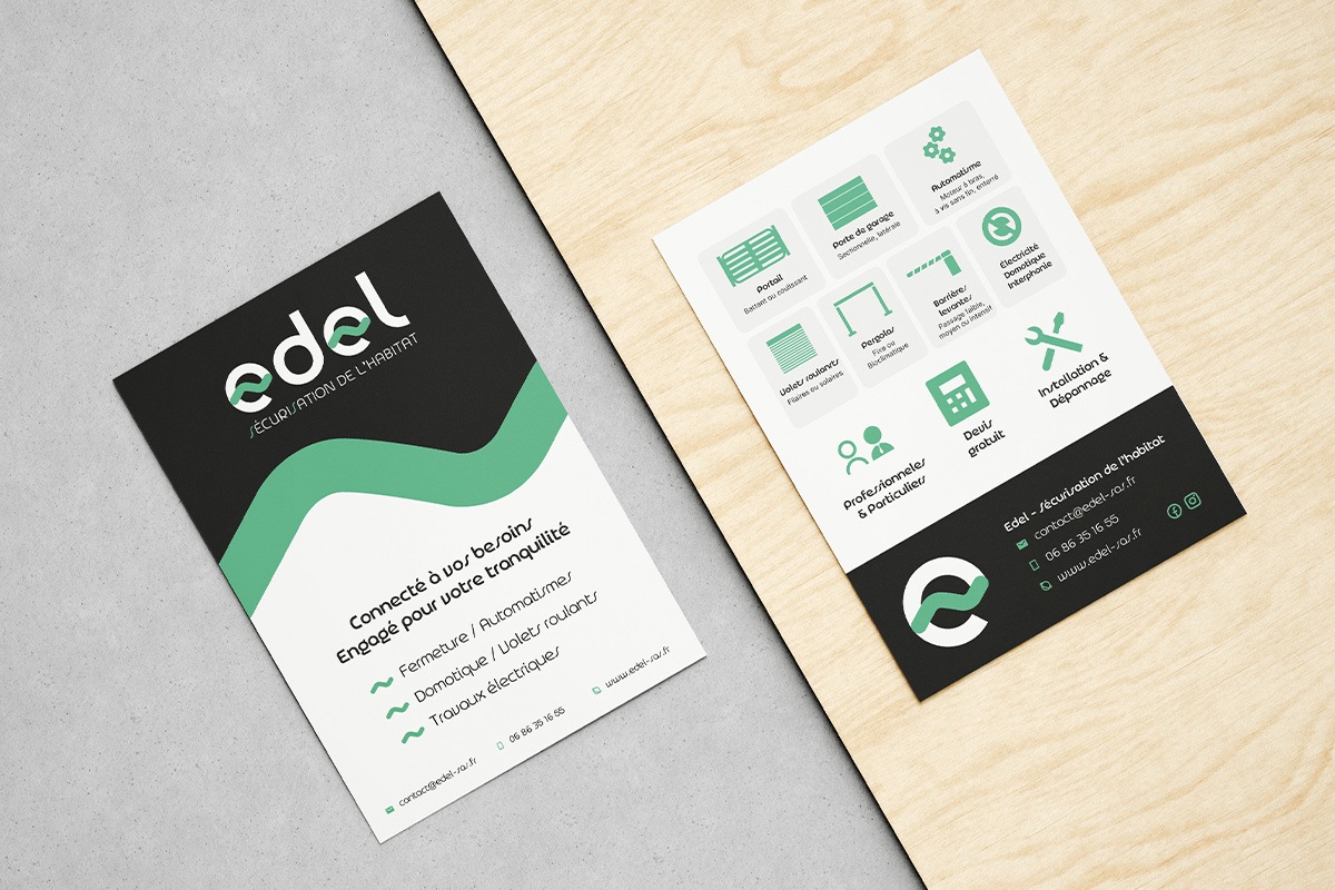 Flyers pour la société Edel