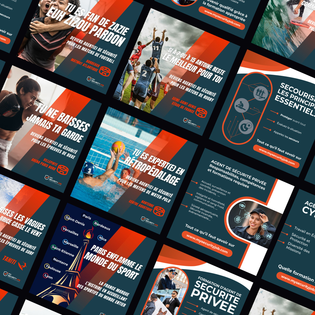 Réalisation de plusieurs design web pour une série de post facebook.