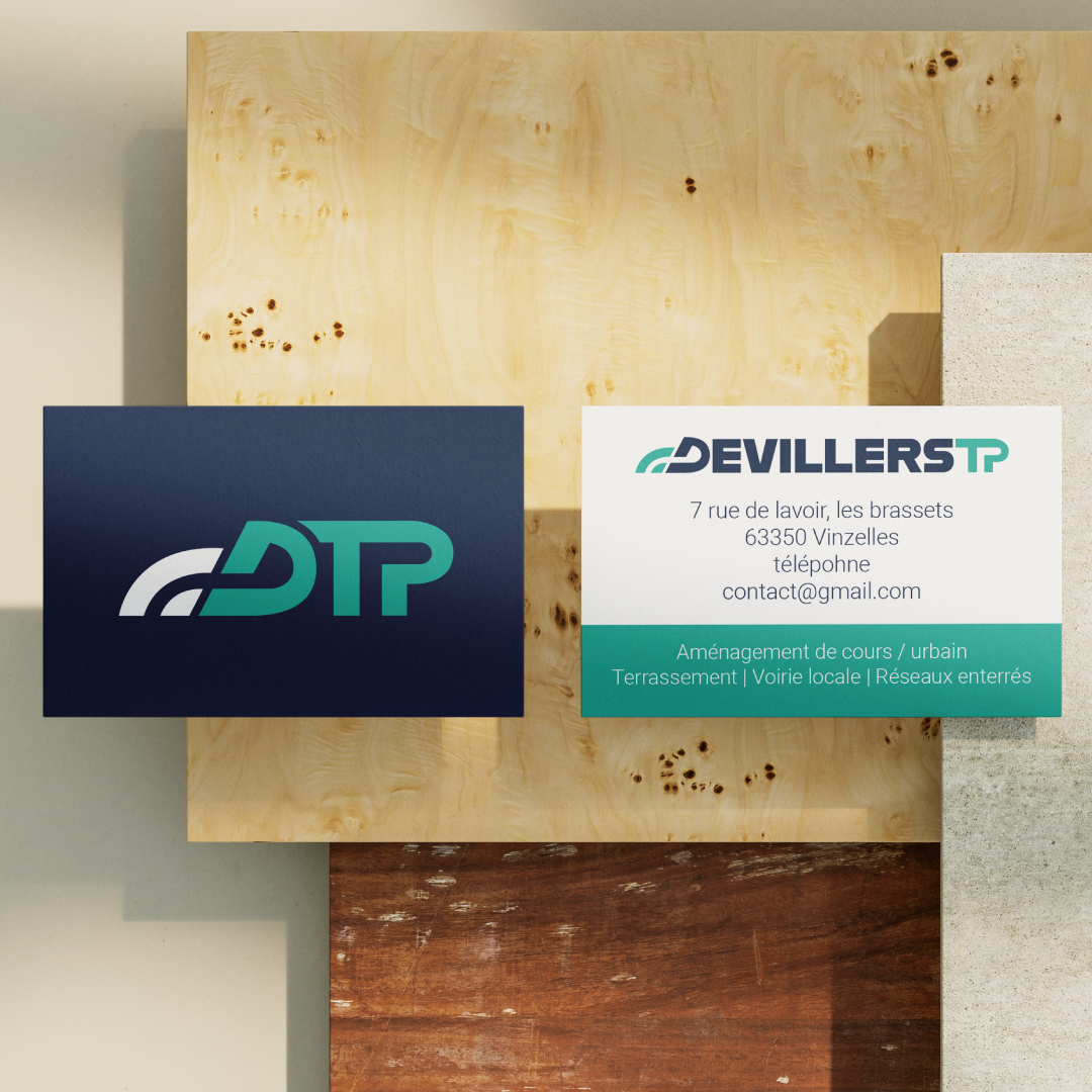 Supports imprimés : carte de visite Duvillers TP