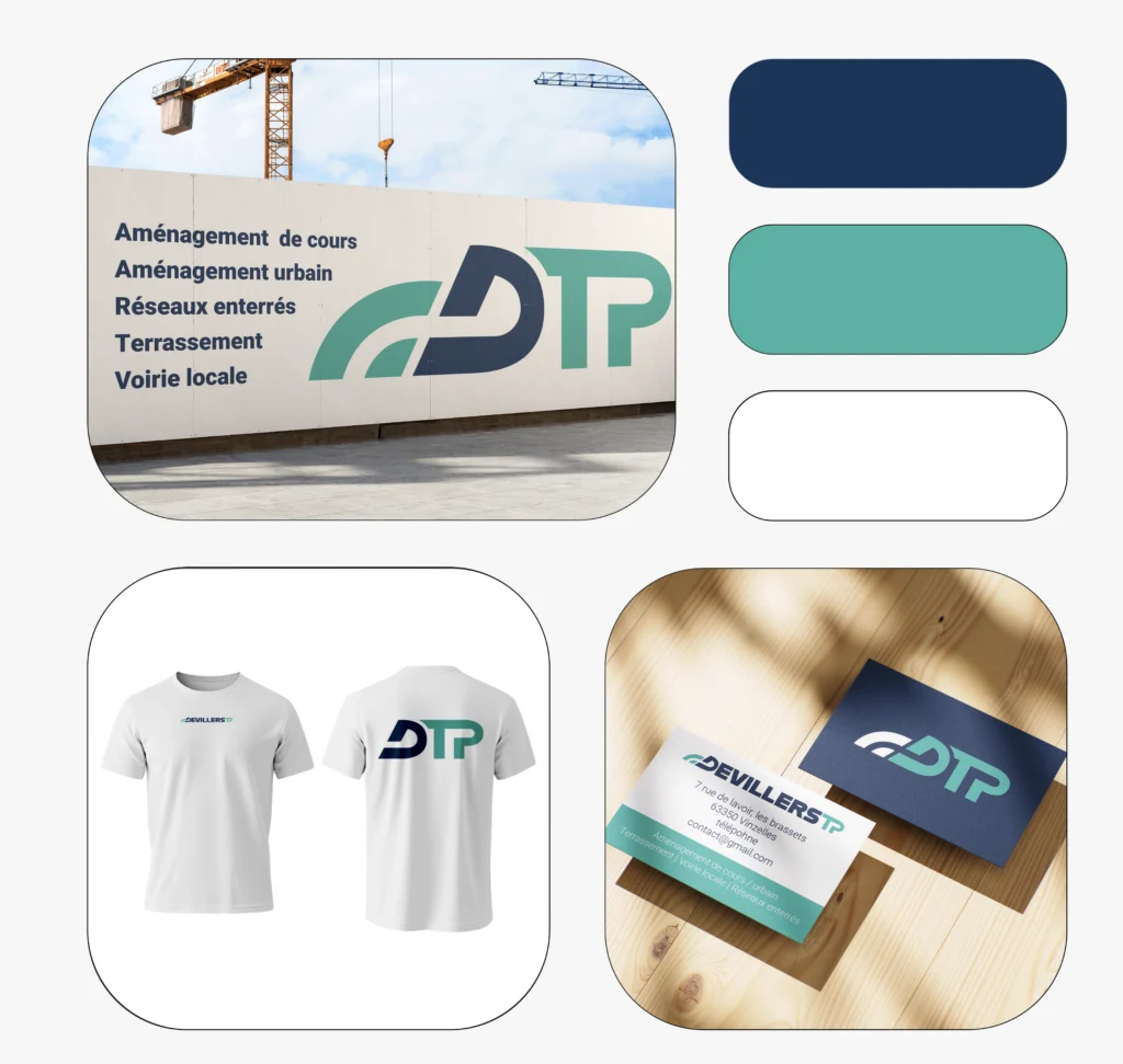 Création d'un design graphique pour la société Duvillers TP.