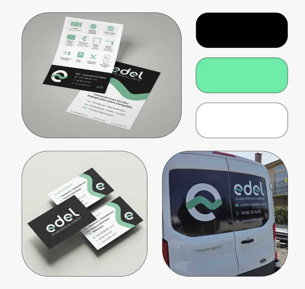 Création d'un design graphique pour la société EDEL.