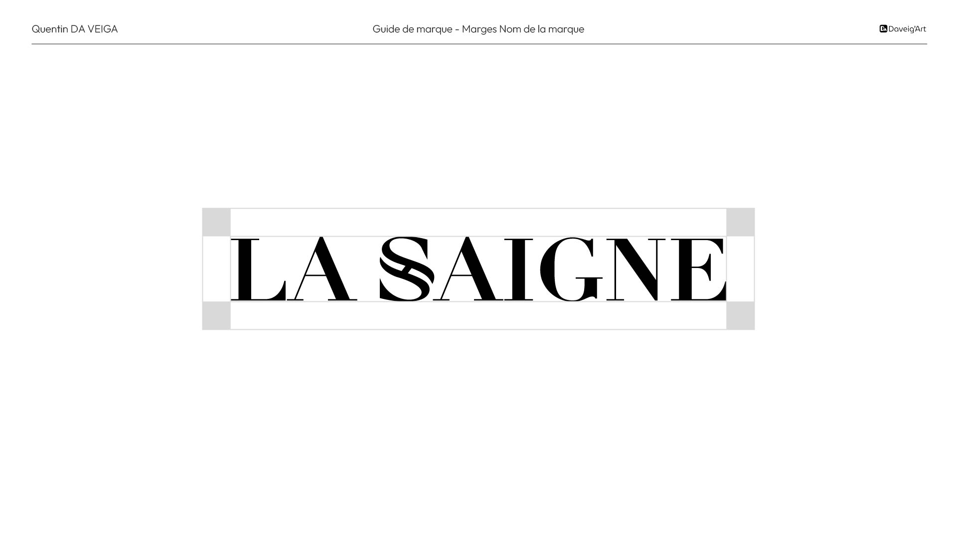 Création identité visuelle à Vichy : Charte graphique la Saigne, logo page 5