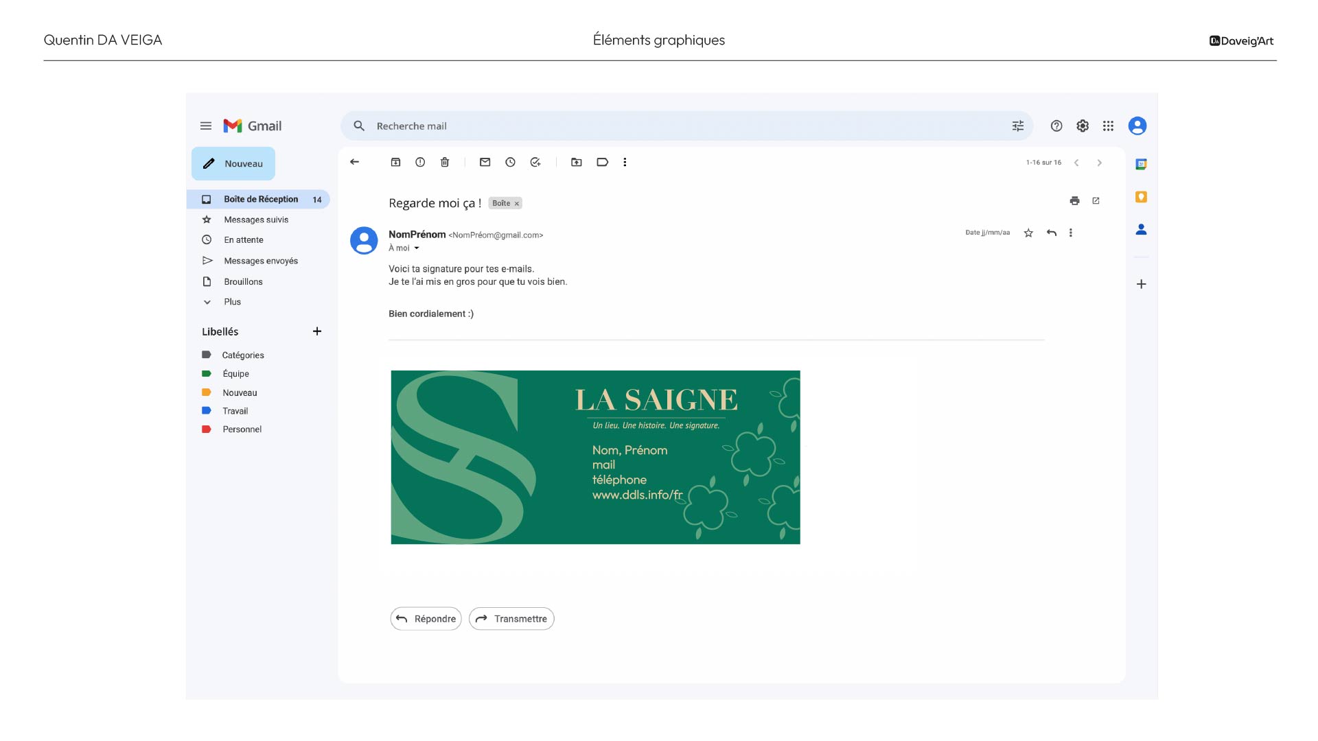 Création identité visuelle à Vichy : Charte graphique la Saigne, les mockups p4