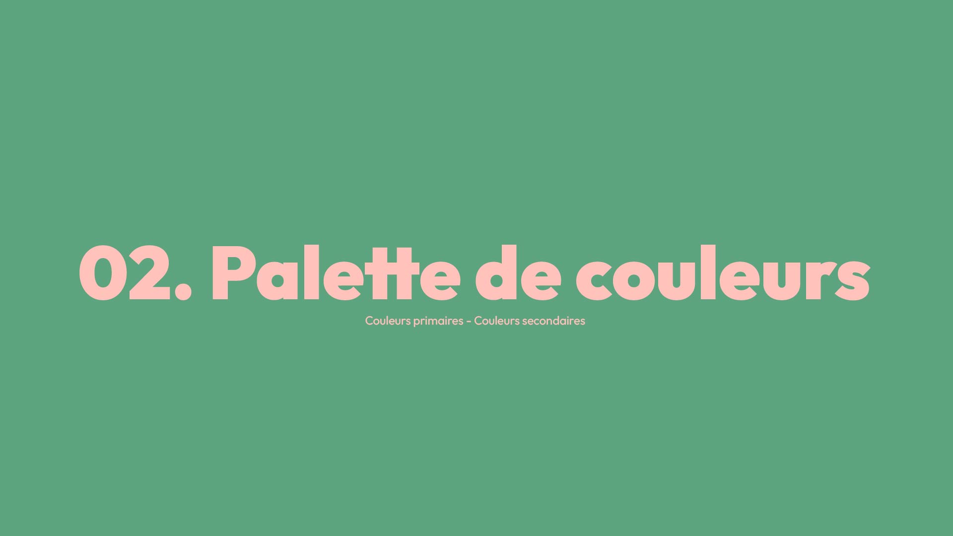 Création identité visuelle à Vichy : Charte graphique la Saigne, la palette de couleurs.
