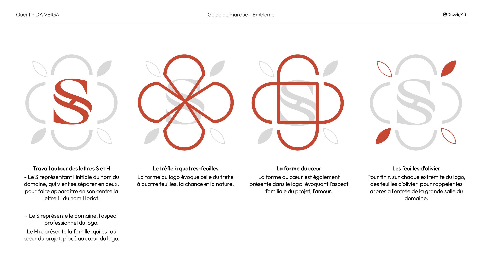 Création identité visuelle à Vichy : Charte graphique la Saigne, logo page 2