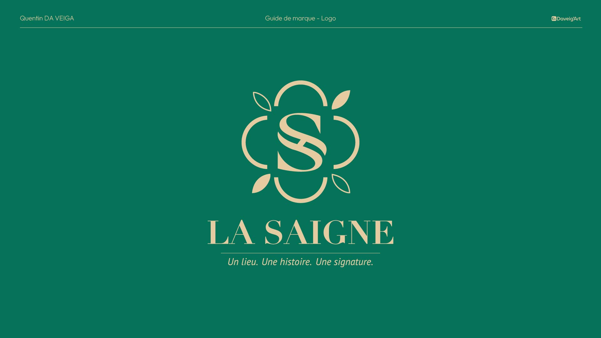 Création identité visuelle à Vichy : Charte graphique la Saigne, logo page 6