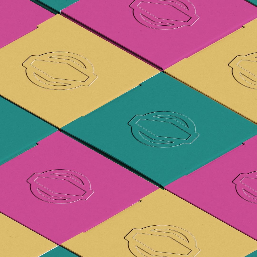 Packaging de boite de parfum de la marque Candié, vu de dessus.