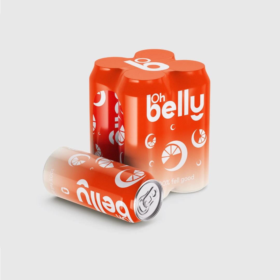 Packaging pack de boisson aux probiotiques Oh Belly