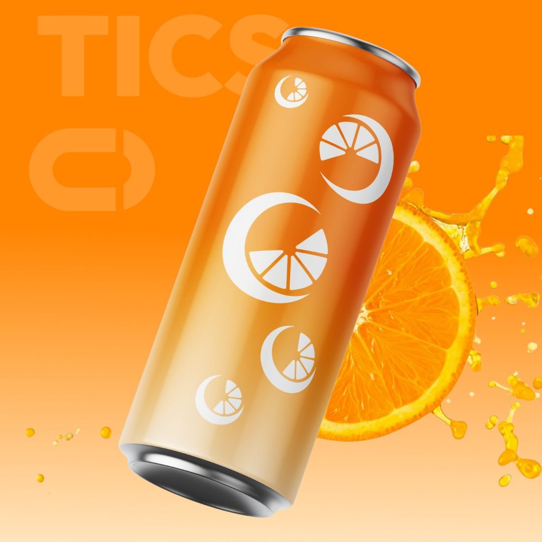 Design cannette orange de la marque Oh Belly
