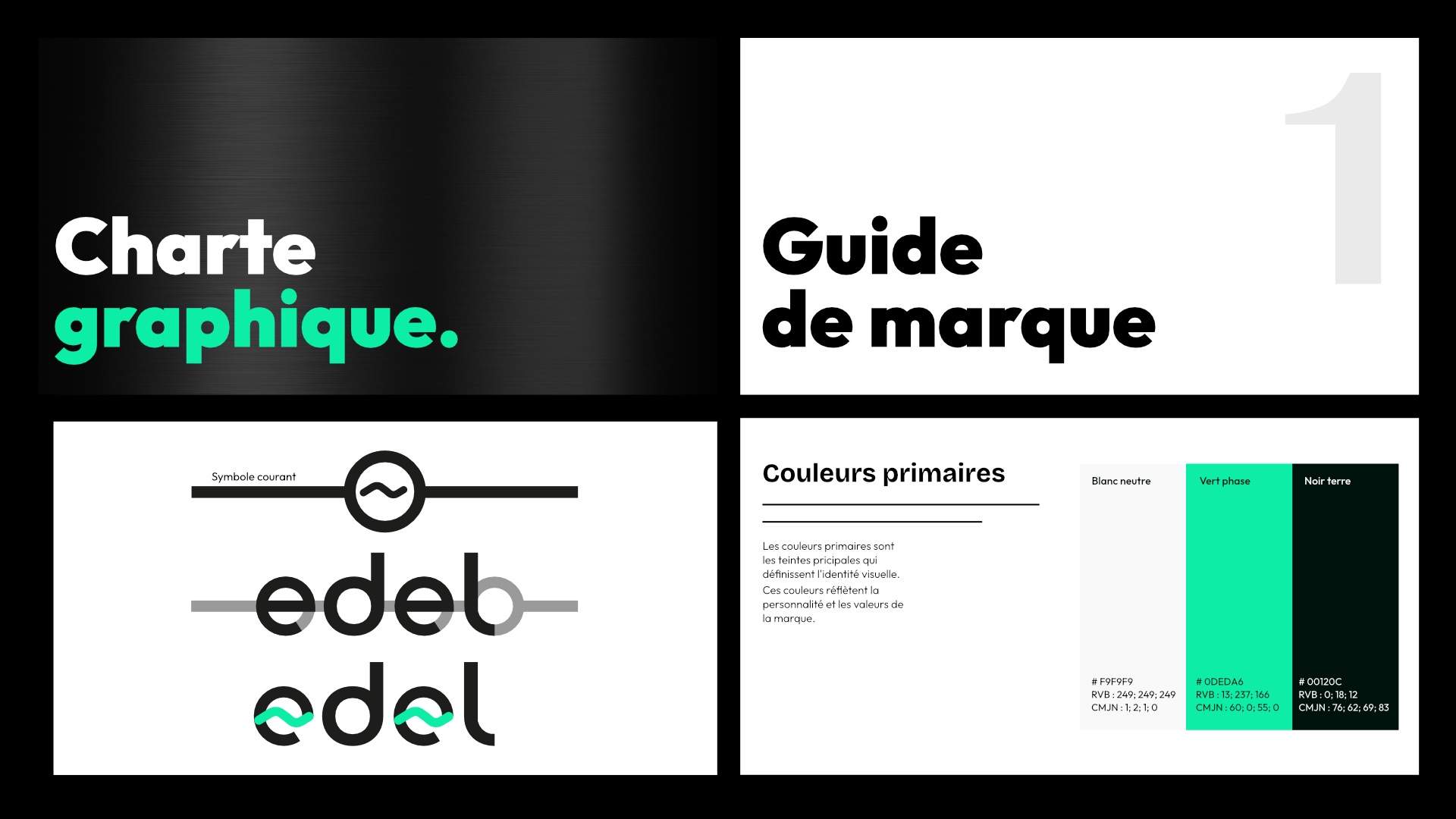 Logo et identité visuelle : Aperçu de la charte graphique de la société EDEL