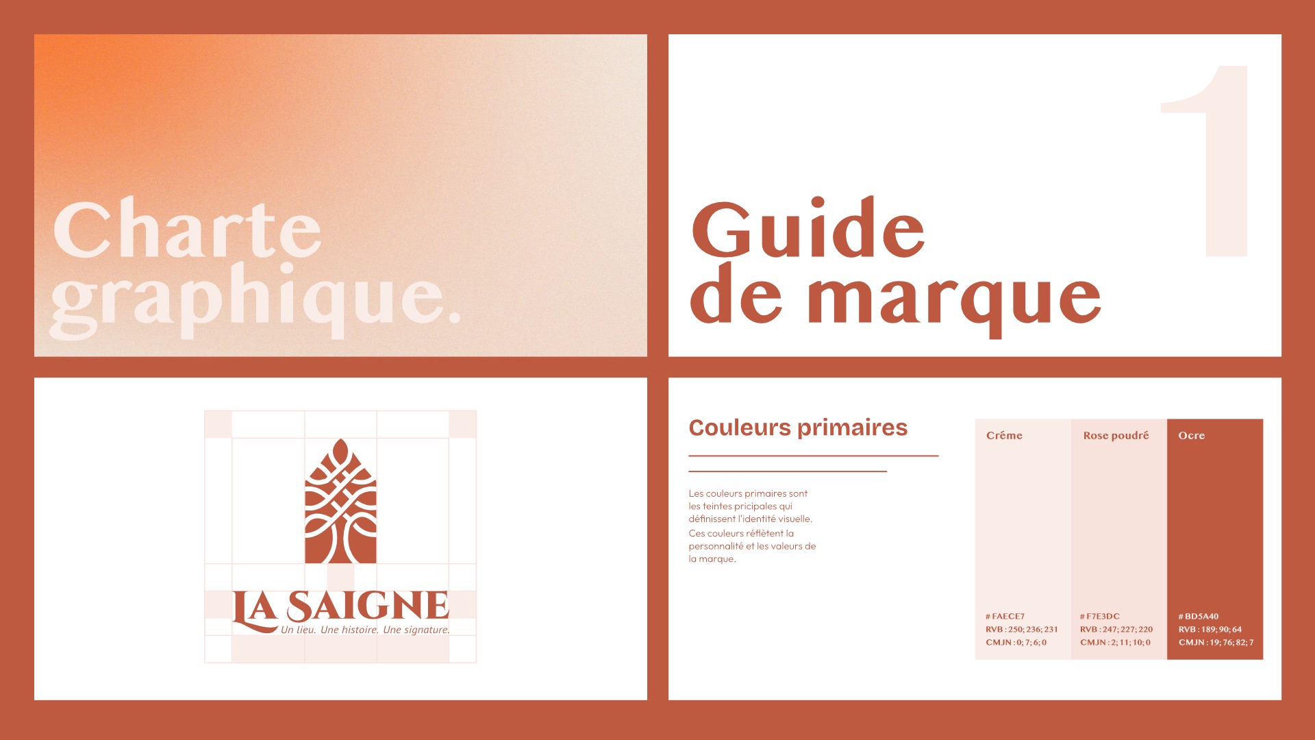 Logo et identité visuelle : Aperçu de la charte graphique de la Saigne