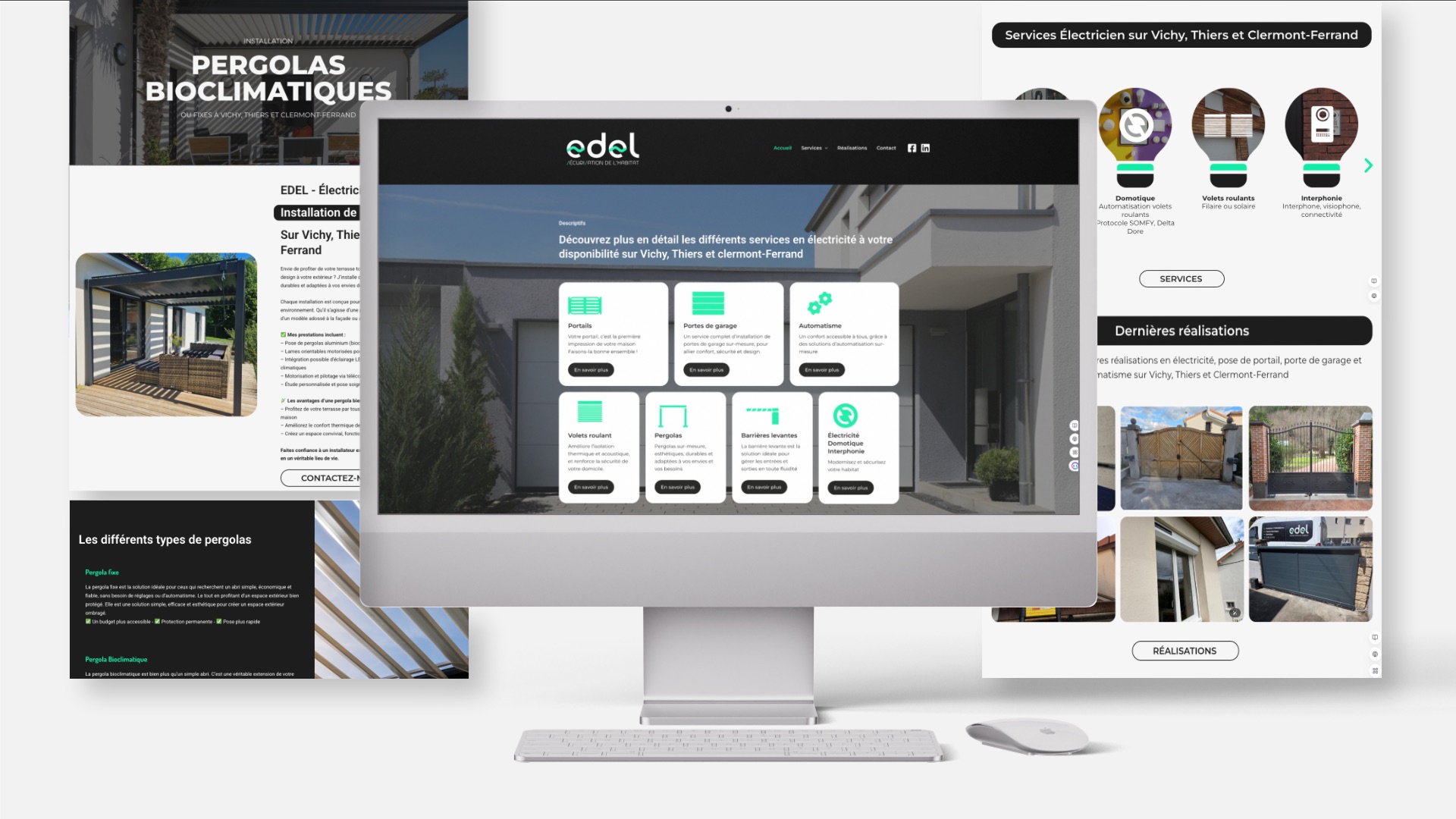 Logo et identité visuelle : site internet de la société EDEL